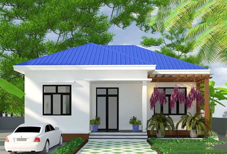Đặc điểm đáng chú ý của nhà cấp 4 mái tôn hình chữ L